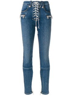 джинсы со шнуровкой Unravel Project