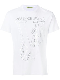 футболка с принтом-логотипом Versace Jeans