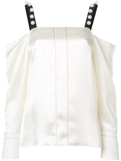 блузка с открытыми плечами и отделкой  3.1 Phillip Lim