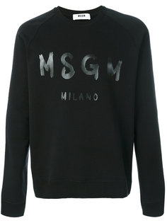 толстовка с принтом-логотипом MSGM