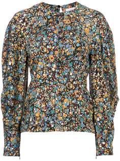 блузка с цветочным рисунком Victoria Beckham