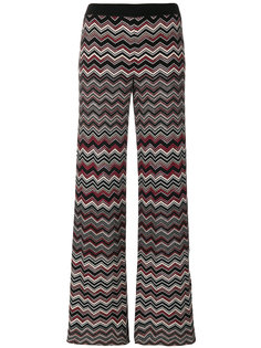 расклешенные брюки с узором зигзаг Missoni