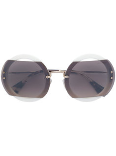 солнцезащитные очки с контрастными панелями Miu Miu Eyewear