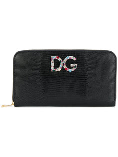 кошелек с круговой молнией и логотипом Dolce &amp; Gabbana