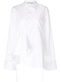 рубашка с декоративной оборкой Off-White