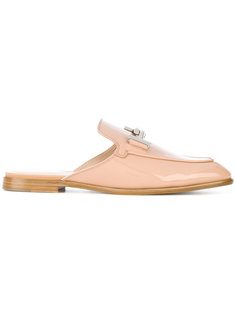 лакированные мюли с металлическим декором Tods Tod`S