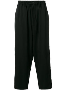 широкие укороченные брюки   Yohji Yamamoto