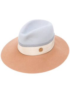 шляпа-трилби дизайна колор-блок Maison Michel