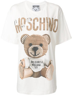 свободная футболка с медведем  Moschino
