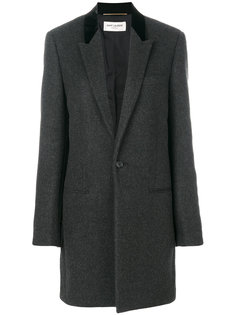однобортное пальто  Saint Laurent
