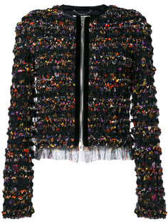 куртка с рюшами на молнии  Givenchy