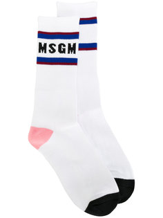 носки с логотипом MSGM