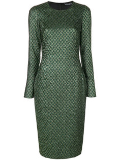 жаккардовое платье с металлическим отблеском Dolce &amp; Gabbana