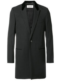 пальто с бархатным воротником Saint Laurent