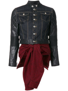 куртка комбинированного кроя Dsquared2