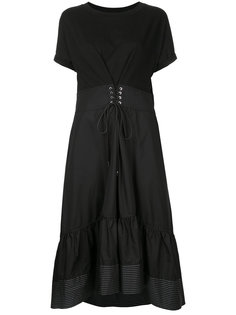 платье с поясом-корсетом и расклешенной юбкой 3.1 Phillip Lim