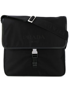 сумка с окантовкой из кожи Prada