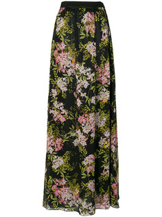 длинная юбка с цветочным принтом Giambattista Valli
