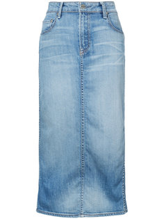 denim pencil skirt Oscar de la Renta