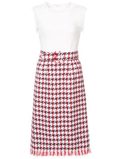 houndstooth pencil dress Oscar de la Renta