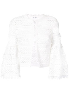 Birdsnest bell sleeve jacket Oscar de la Renta