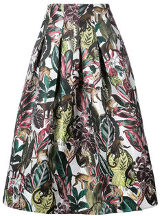 jungle print midi skirt Oscar de la Renta