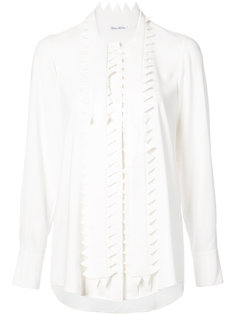 pointed embellished trim shirt Oscar de la Renta