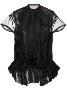 плиссированная блузка с бантом Sacai