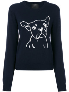 свитер с изображением собаки Markus Lupfer
