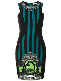 облегающее платье с полосками Versace Collection