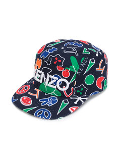 кепка с принтом логотипа Kenzo Kids