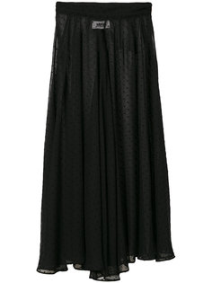 полупрозрачная юбка в горох Mm6 Maison Margiela