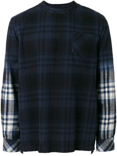 толстовка в клетку Sacai