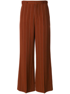 расклешенные брюки в тонкую полоску Chloé