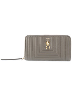 стеганый кошелек на круговой молнии Fendi