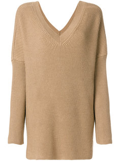 свитер с V-образным вырезом с ребристой фактурой Stella McCartney