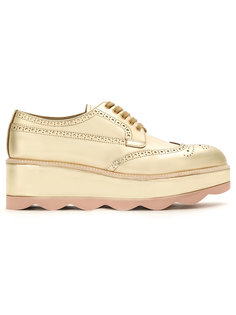 броги на платформе Wave Prada