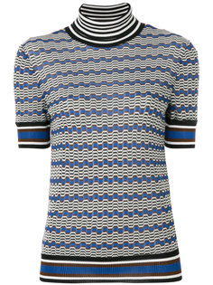 топ с отворотом и принтом  Missoni