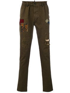 брюки Hiking с рваным эффектом  Dsquared2