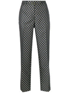 брюки с цветочным узором Etro