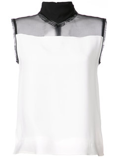 Sleeveless Scarf Neck Blouse Derek Lam