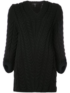 V-Neck Cable Knit Sweater Derek Lam