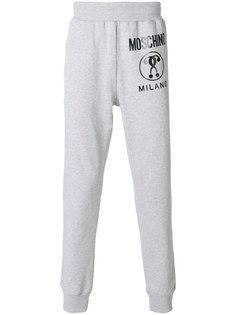 спортивные брюки с принтом-логотипом Moschino