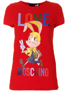 футболка с логотипом  Love Moschino
