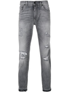 джинсы кроя скинни с потертой отделкой Dolce &amp; Gabbana