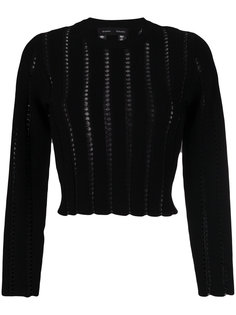 укороченный свитер с вышивкой Proenza Schouler