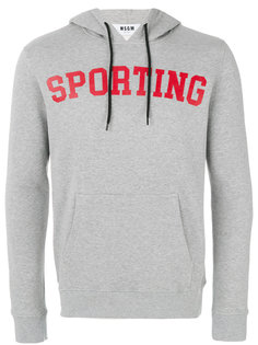 худи с надписью sporting MSGM