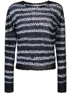 трикотажный свитер shibori Helmut Lang