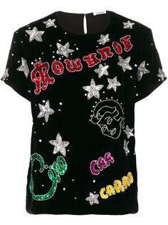 футболка с отделкой пайетками P.A.R.O.S.H.