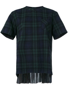 фланелевая рубашка с узором в клетку Sacai